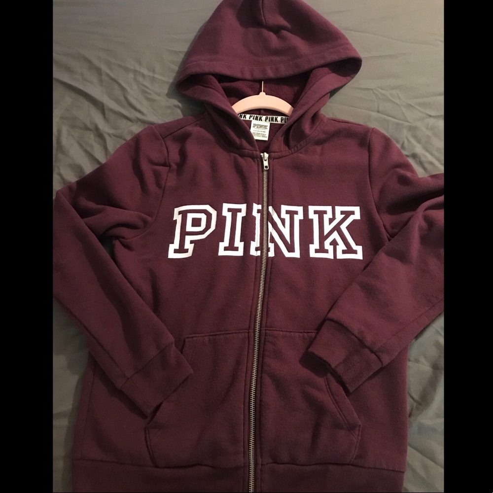 Victoria’s Secret PINK Logo Zip Up Hoodie
